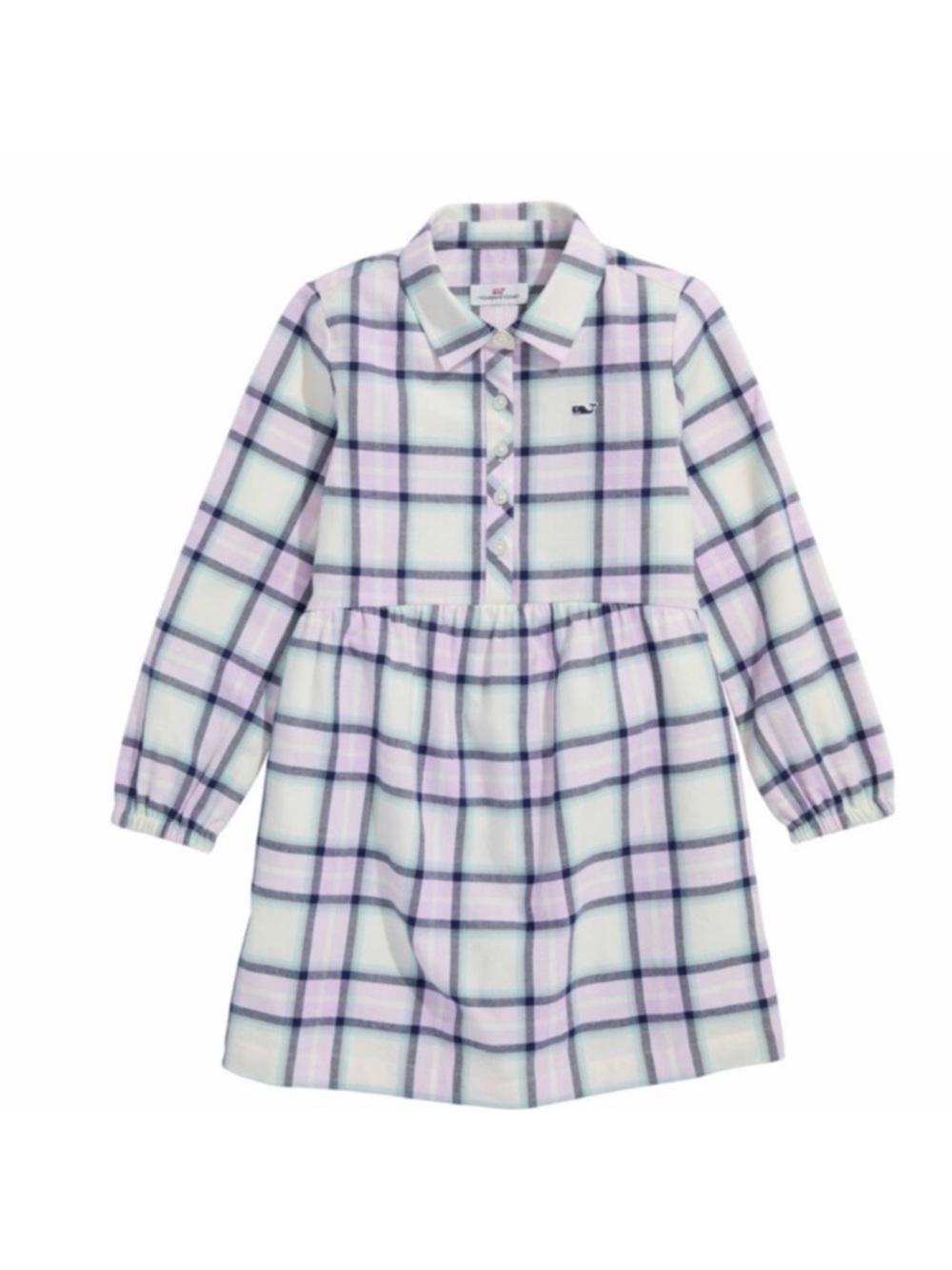 Vineyard Vines Sea Grape Plaid Shirtdress